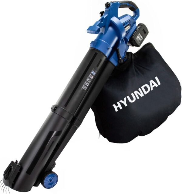 Hyundai Cordless Leaf Blower Garden Vacuum & Mulcher & Rake, 2x 20v Li-Ion Batteries, 3-in-1 Blower Large 45 Litre Collection Bag, Variable Speed Lightweight 3 year warranty - Image 2