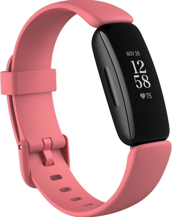 Fitbit Inspire 2 Health & Fitness Tracker with 1-Year Fitbit Premium Included, 24/7 Heart Rate & up to 10 Days Battery, Desert Rose - Image 2