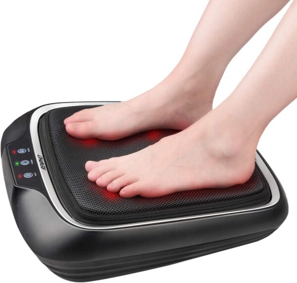 RENPHO Foot Massager with Heat, Shiatsu Foot Massage Machine, 2-in-1 Feet and Back Massager with Deep Kneading, Electric Foot Massage with Removable Cover, Portable, Gifts for Men, Women - Image 2