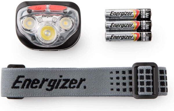 Energizer Vision HD+ Focus LED Head Torch, Bright Headlamp, Water Resistant, Lightweight for Indoor and Outdoor Activities, Batteries Included, Grey - Image 9