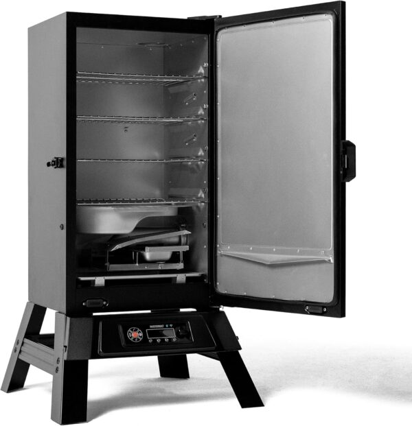 Masterbuilt 710 WiFi Digital Smoker, Vertical Design, 711 Cooking Sq. Inches, 4 Chrome Coated Smoking Racks, Wood Chip Loader, Electric Fuel Source to Plug in and Start Cooking, Black Model MB20072124 - Image 3