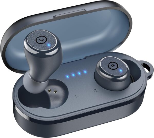 TOZO T10 Wireless Earbuds Bluetooth 5.3 Headphones, App Customize EQ, Ergonomic Design, 55H Playtime, Wireless Charging Case, IPX8 Waterproof Powerful Sound in-Ear Headset Blue(New Upgraded) - Image 2