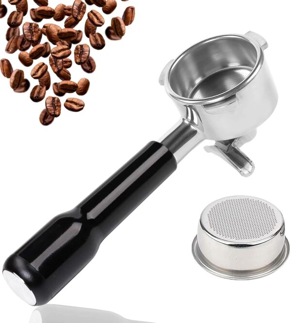 Espresso Portafilter 54mm Double Spouts - Compatible with Breville Bambino, Duo-Temp, Infuser, Barista Express, Barista Touch, Barista Pro, Sage Barista Machine - Stainless Steel with Filter Basket - Image 2