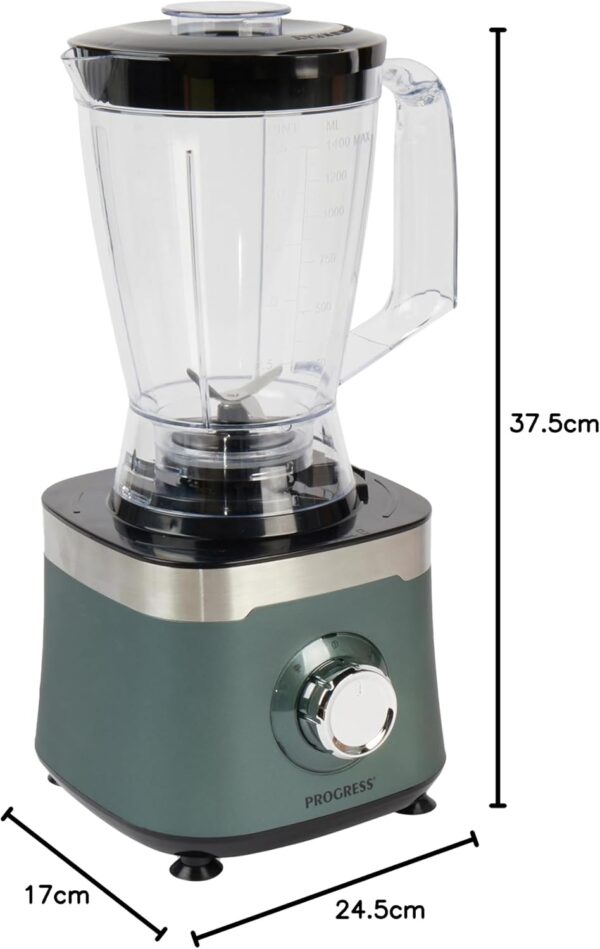 Progress EK5115PSHIMMERGRNWK Shimmer Food Processor & Blender Set – Chopper Smoothie Maker Machine, 2 Speeds and Pulse, Shred/Slice/Chop/Blend/Emulsify, 1.5L Bowl, 1.4L Blending Jug, 800 W, Green - Image 10