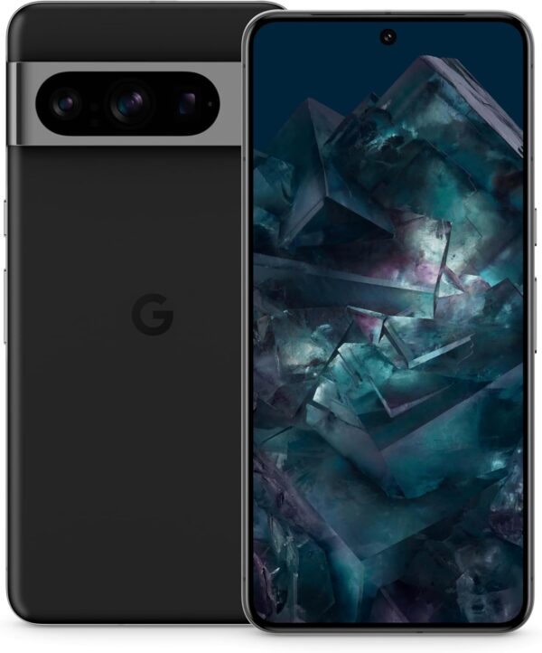 Google Pixel 8 Pro – Unlocked Android Smartphone with telephoto lens, 24-hour battery and Super Actua display – Obsidian, 128GB - Image 2