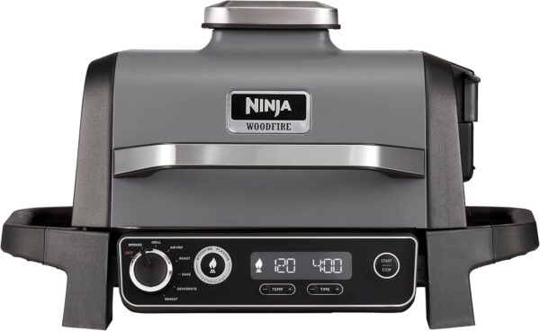 Bundle of Ninja OG701UK Woodfire Electric BBQ Grill & Smoker, 7-in-1 Outdoor Grill & Air Fryer + Ninja Woodfire Pellets [XSKOGRBLPL2UK], Robust Blend 900g Bag - Image 3