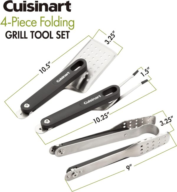 Cuisinart CGS-1000 4-Piece Folding Grill Tool Set - Image 6