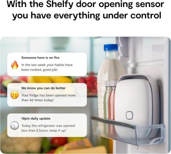 VITESY SHELFY Smart Fridge Device | Extends Food Freshness and Reduces Food Waste | Removes Bad Odours | IoT Technology | Photocatalytic and Washable Filter | USB-C Charging - Image 3