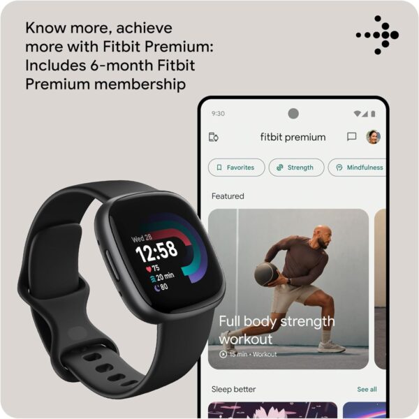 Fitbit Versa 4 Fitness Smartwatch with built-in GPS and up to 6 days battery life - compatible with Android and iOS. - Image 9