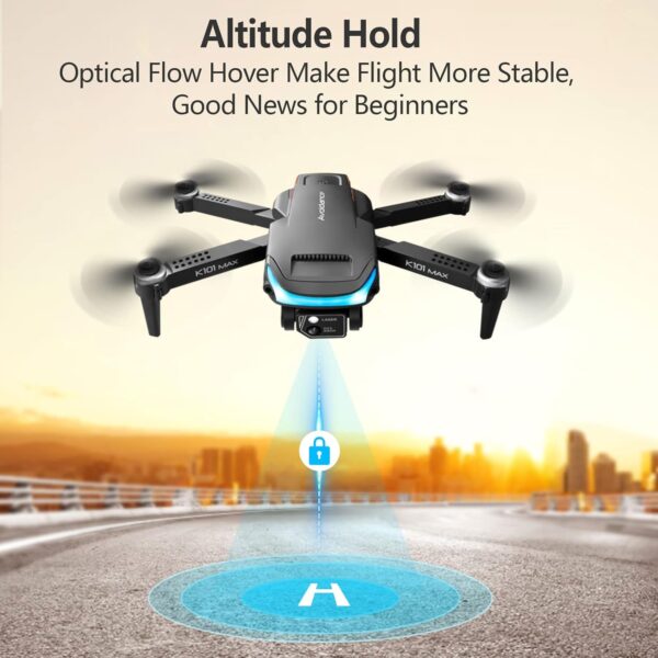 Drone with Camera for Adults 1080P HD FPV Camera, Drone for Beginners with Altitude Hold, One Key Landing, Obstacle Avoidance, Speed Adjustment, Headless Mode, 3D Flips, 2 Modular Batteries - Image 6