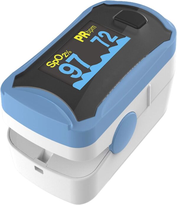 Concord Health Supply Fingertip Pulse Oximeter (Blue) - Image 2