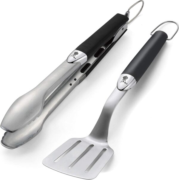 Weber 6645, black Premium Tool Set, Compact size, 2 pcs, stainless steel, 46.0 cm*46.0 cm*5.0 cm - Image 2