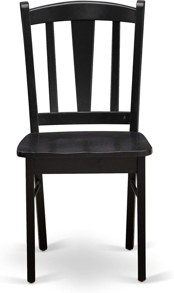 East West Furniture ANDL3-BLK-W, Wood - Image 6