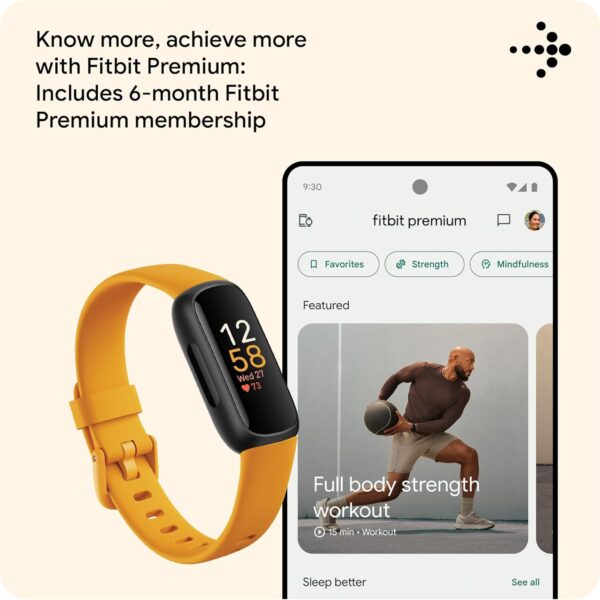 Fitbit Inspire 3 Activity Tracker with 6-months Premium Membership Included, up to 10 days battery life and Daily Readiness Score - Image 9