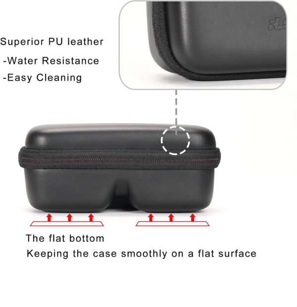 RLSOCO Carrying Case Compatible With XREAL Air/Air 2 AR Glasses (Case Only), Black, Large - Image 7