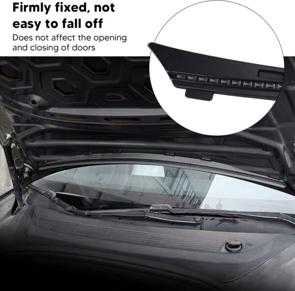 Front Hood Seal Strip, Front Hood Dust Proof Seal Strip Weather Strip Protector Guard Strip, Rubber Seal Water Barrier Strip Replacement for Tesla Model 3 20172022 - Image 10