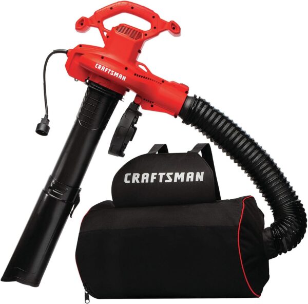 CRAFTSMAN 3-in-1 Leaf Blower, Leaf Vacuum and Mulcher, Up to 260 MPH, 12 Amp, Corded Electric (CMEBL7000) - Image 2