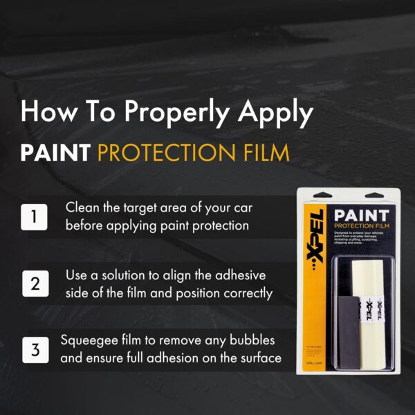 XPEL Clear Paint Protection Film Roll, 6" x 84" - Polyurethane Vehicle PPF Wrap Protects from Chips, Scratches, Dings, Road Debris - Safe for Cars, Trucks, Motorcycles, Bicycles, Boats & More - Image 4