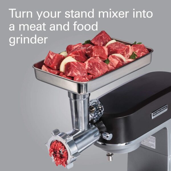 Hamilton Beach Professional 63245 Stand Mixer Specialty Metal Meat and Food Grinder Attachment Set, Stainless_Steel, Stainless Steel - Image 3