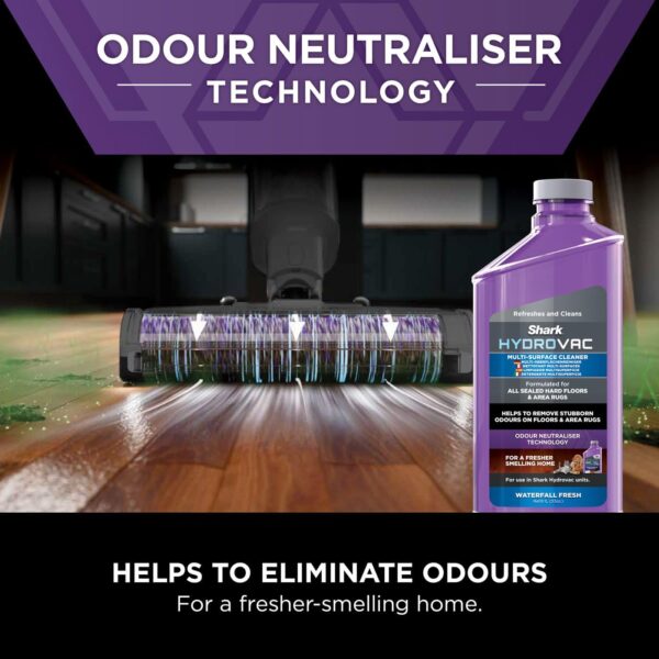 Shark HydroVac Corded Hard Floor Cleaner with Antimicrobial Brush-Roll, Odour-Neutralising Multi-Surface Solution & 7.6m Cord, Self-Cleaning, Vacuums & Mops Wet & Dry Messes, Navy Blue WD110UK - Image 7
