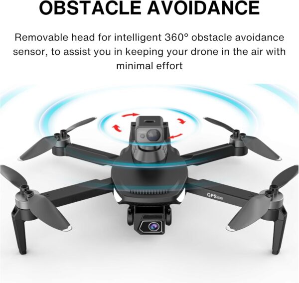 Jinsoku S250 GPS Drone, 4K Camera Quality, 600m Range, 50 Mins Long Flight, Obstacle Avoidance, Brushless Motor, Foldable RC Quadcopter For Adults, 5G WIFI, 2 Batteries, Easy to Use For Beginners - Image 6