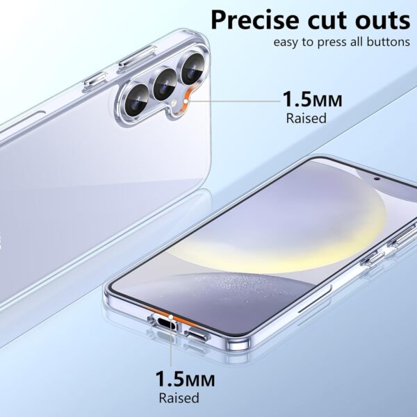 AMAZE!UK For Samsung Galaxy S24 Plus 5G Case, Built in Screen Protector Shock Proof 360 Crystal Hybrid Bumper Mobile Phone Cover Galaxy S24 plus 5g (Samsung Galaxy S24 Plus 5G) Clear - Image 4