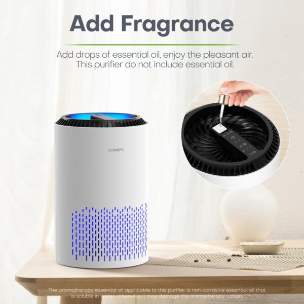 CONOPU Air Purifier for Home Bedroom with Hepa H13 99.97% Filter, Air Cleaner portable for Allergies, Dust, Odors, Pet, Pollen - Image 6