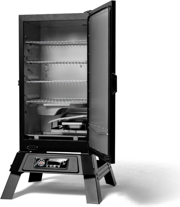 Masterbuilt 710 WiFi Digital Smoker, Vertical Design, 711 Cooking Sq. Inches, 4 Chrome Coated Smoking Racks, Wood Chip Loader, Electric Fuel Source to Plug in and Start Cooking, Black Model MB20072124 - Image 4