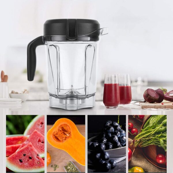 Vitamix Jug 64oz Blender Container, Blender Cup, 2L Transparent Food Blender Container with Blade Lid, Container Jug for Vitamix Blender, Blender Replacement Accessories for Vitamix Container - Image 5