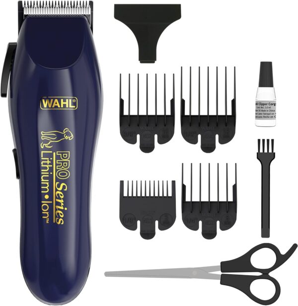 Wahl Dog Clippers, Pro Series Lithium Dog Grooming Kit, For Wiry, Smooth, Long, Silky and Short coats, Low Noise Cordless Pet Clippers, Pets At Home, Ergonomic and Light - Image 2