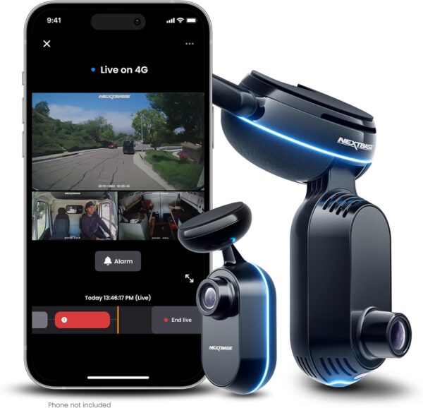 Nextbase IQ 2K Rear Dash Cam - Nextbase Dash Cam for Rear Window, Compatible with IQ Front View Dash Cams - Live View, Smart Parking, Witness Mode, Roadwatch AI, SOS Response, Voice Control, 4G Data - Image 3