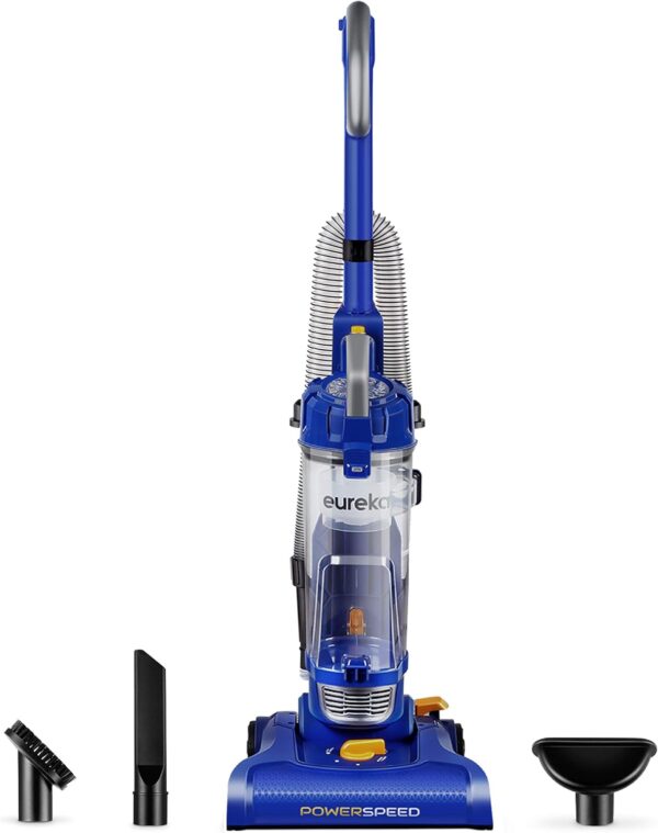 EUREKA Lightweight Powerful Upright Vacuum Cleaner for Carpet and Hard Floor, Blue, PowerSpeed - Image 2