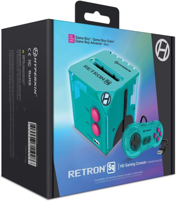 Hyperkin RetroN Sq: HD Gaming Console for Game Boy/Color/ Game Boy Advance (Hyper Beach) - Game Boy Advance - Image 3