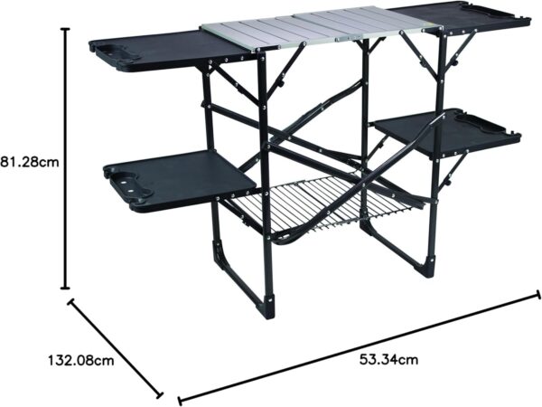 GCI Outdoor Table, Aluminum, Black, Pack of 1 - Image 4