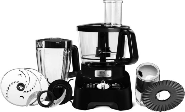 Tefal 8in1 Double Force Pro Food Processor & Blender, 3L Bowl, 2L Jug, 6 speeds, 1000W, Chop, Grate, Slice, Shred, Knead, Beat, Dishwasher Safe, Black, DO821840 - Image 2