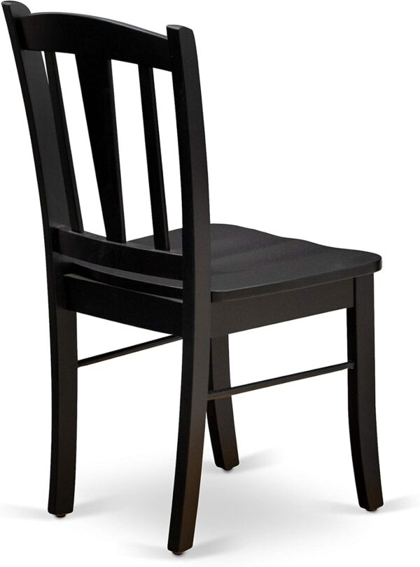 East West Furniture ANDL3-BLK-W, Wood - Image 9