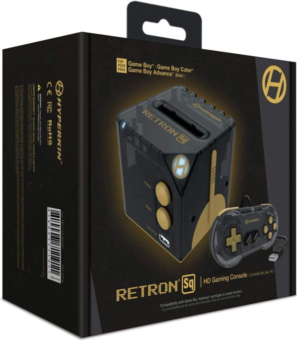 Hyperkin RetroN Sq: HD Gaming Console for Game Boy/Color/Game Boy Advance (Blackgold) - Game Boy Advance - Image 3