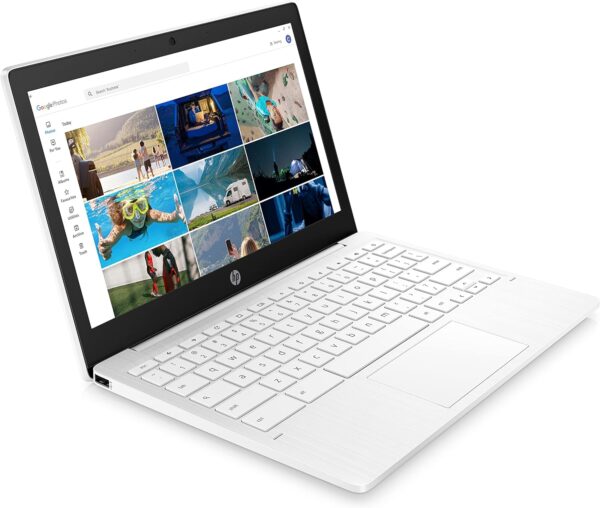 HP Chromebook 11a-na0001sa | Mediatek MT8183 Processor | 4GB RAM | 64GB eMMC | 11.6 inch HD 16:9 display | Google Chrome OS | White - Image 2