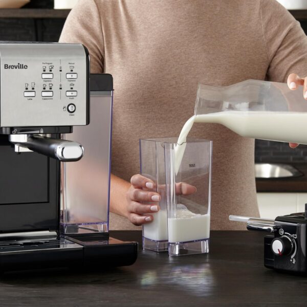 Breville One-Touch CoffeeHouse Coffee Machine | Espresso, Cappuccino & Latte Maker | 19 Bar Italian Pump | Automatic Milk Frother | ESE Pod Compatible | Black [VCF107] - Image 9