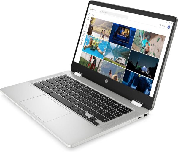 HP Chromebook x360 14"| Intel Pentium Silver N5030 Processor | 4 GB RAM | 128 GB eMMC | Intel UHD Graphics 605 | HD Touchscreen | Up to 13hrs battery | Chrome OS | Mineral Silver | 14a-ca0010sa - Image 12