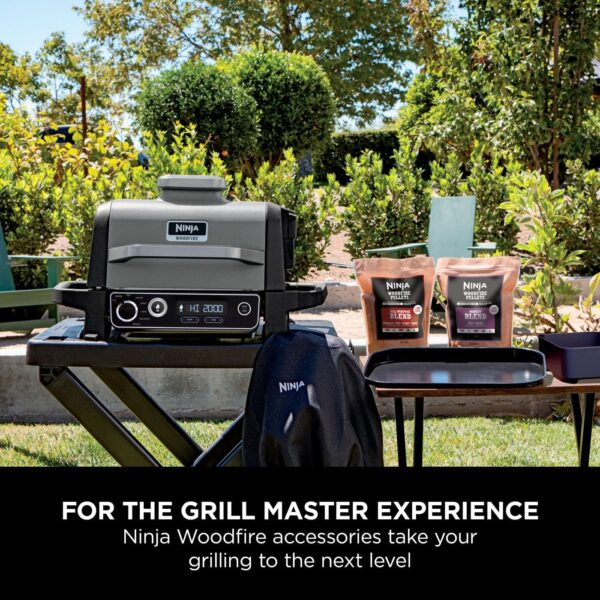 Ninja Woodfire Folding Grill Stand, Compatible with Ninja Woodfire Electric Outdoor BBQ Grill (OG700 Series), Official Accessory, Black/Grey XSKGRLLSTDEUK - Image 8