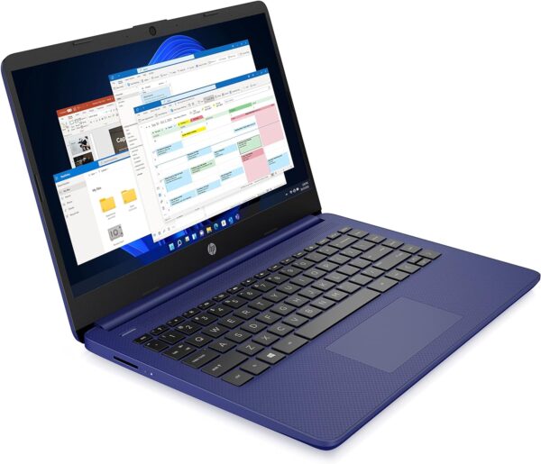 HP Laptop PC 14s-dq0033sa | Intel Celeron N4120 Processor | 4GB RAM | 128GB SSD | 14 inch HD 16:9 display | Windows 11 Home in S Mode | Indigo Blue | Microsoft 365 Personal 12 months included - Image 12