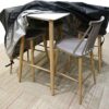 Fageny Cube Garden Furniture Covers Waterproof, 125x125x74cm Tear Resistant Oxford Fabric Outdoor Patio Table Covers Waterproof, Windproof, Anti-UV, Outdoor Garden Table Cover with Storage Bag - Image 8