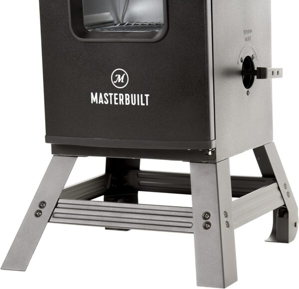 Masterbuilt® Vertical BBQ Smoker 10-inch Leg Kit Accessory Extension with Rear-Mounted Wheels in Black, Model MB20101114 - Image 3