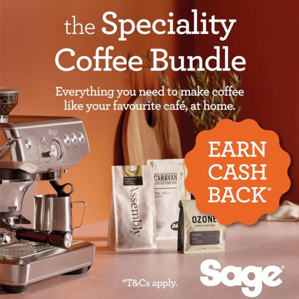 Sage - The Barista Express - Bean to Cup Coffee Machine with Grinder and Milk Frother, Brushed Stainless Steel - Image 3