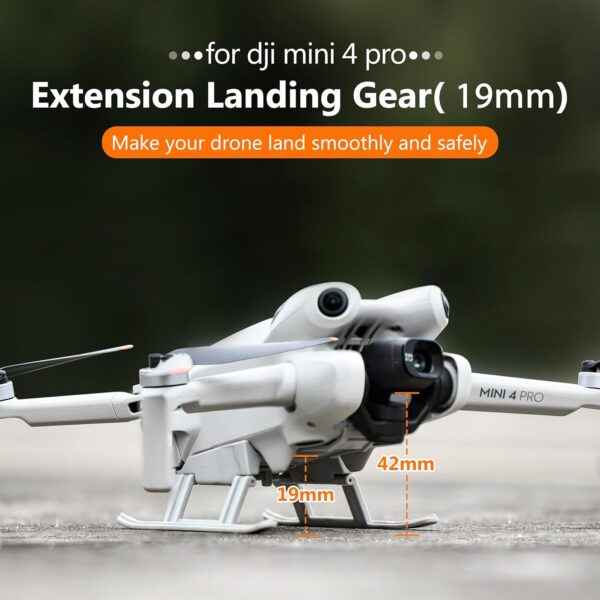 STARTRC Mini 4 Pro Landing Gear – Leg Foldable Extended Kit for DJI Mini 4 Pro Fly More Combo Drone Accessories - Image 3