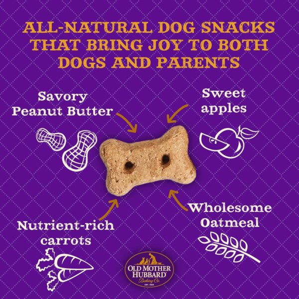 Old Mother Hubbard by Wellness Classic P-Nuttier Natural Dog Treats, Crunchy Oven-Baked Biscuits, Ideal for Training, Large Size, 3.3 pound bag - Image 4