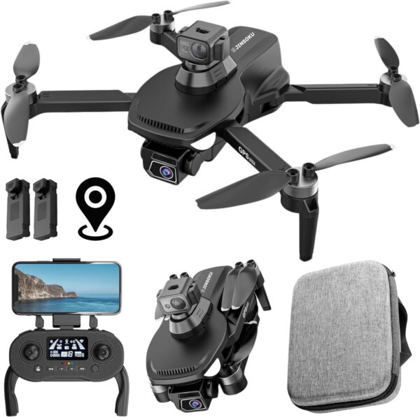 Jinsoku S250 GPS Drone, 4K Camera Quality, 600m Range, 50 Mins Long Flight, Obstacle Avoidance, Brushless Motor, Foldable RC Quadcopter For Adults, 5G WIFI, 2 Batteries, Easy to Use For Beginners - Image 2