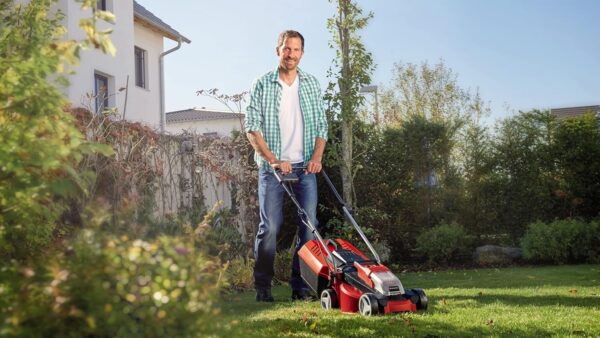 Einhell Power X-Change 18/30 Cordless Lawnmower With Battery and Charger - 18V, Brushless Motor, 30cm Cutting Width, 25L Grass Box, 3 Cutting Heights - GE-CM 18/30 Li Battery Lawn Mower - Image 5