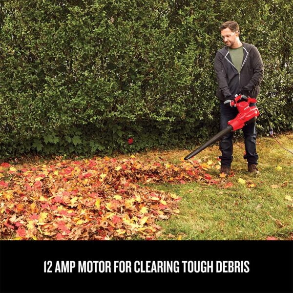 CRAFTSMAN 3-in-1 Leaf Blower, Leaf Vacuum and Mulcher, Up to 260 MPH, 12 Amp, Corded Electric (CMEBL7000) - Image 7